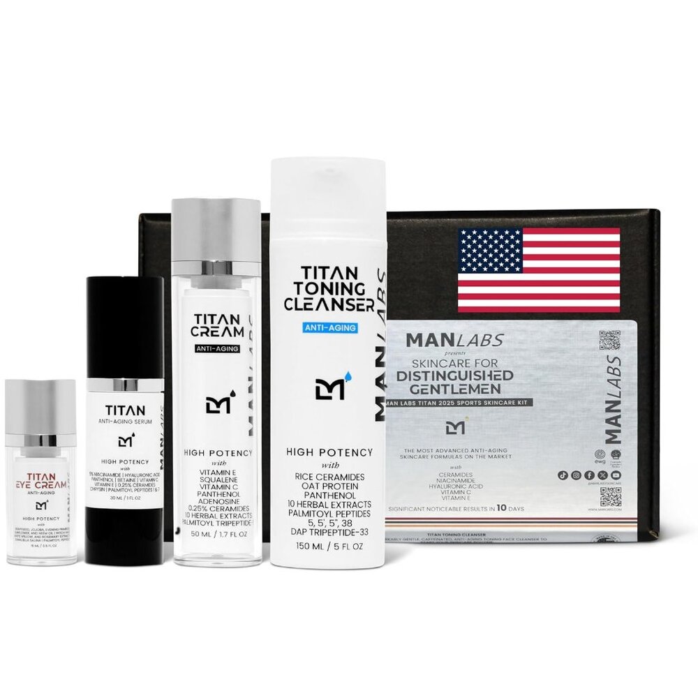 Mens Titan Man Labs Skincare Set NEW
